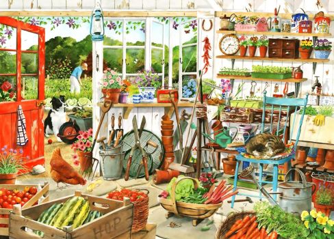 Solve Potting Shed jigsaw puzzle online with 140 pieces