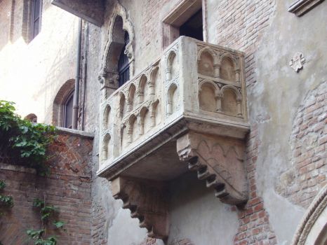 Julia's balcony in Verona, Italy