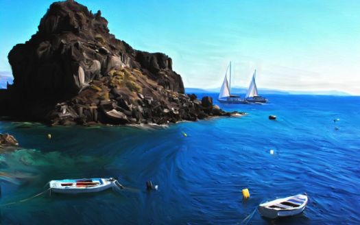Santorini Boats