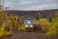 LS&I Northbound loaded Taconite with CEFX 1022 North at Palmer Jct. MI. Oct. 12, 2017 at 11-42