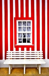 White bench