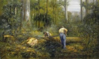 Frederick McCubbin  bush sawyers-1910