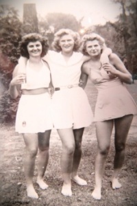 My mom (on the left)... 81 years ago.