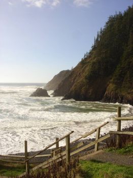 Pretty Beach in Oregon