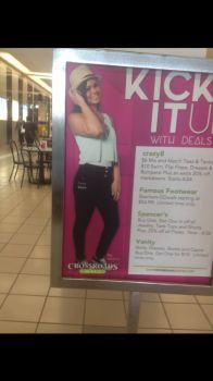 My baby modeling for the mall!