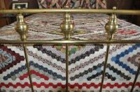 Early Antique Quilt Coverlet - Hexies!