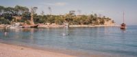 The beach in Kemer, Turkey