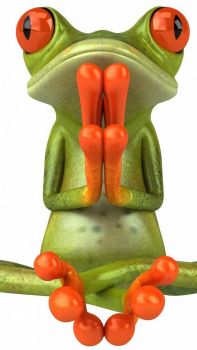 Solve frog doing yoga jigsaw puzzle online with 84 pieces