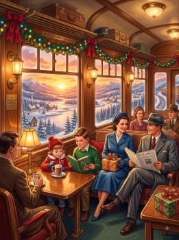 Solve Old Time Train Ride jigsaw puzzle online with 88 pieces