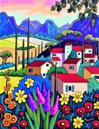 Bucolic Village by Louise Marion
