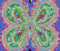 Mosaic Tile Pastel-O-Fly (Smaller)
