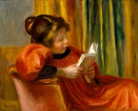 Pierre-Auguste Renoir (French, 1841–1919), Girl Reading (ca 1890)