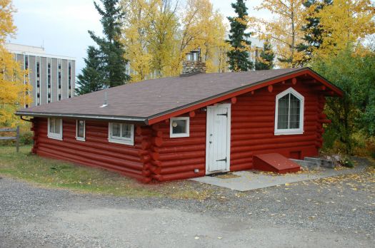 rød hytte
