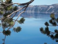 Crater Lake through the trees