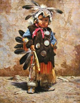 3  ~  'Little boy in traditional clothing'