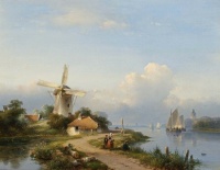 Een zomers landschap