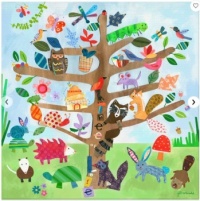 tree of happy critters