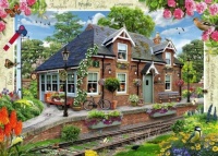 Country railway-cottage.
