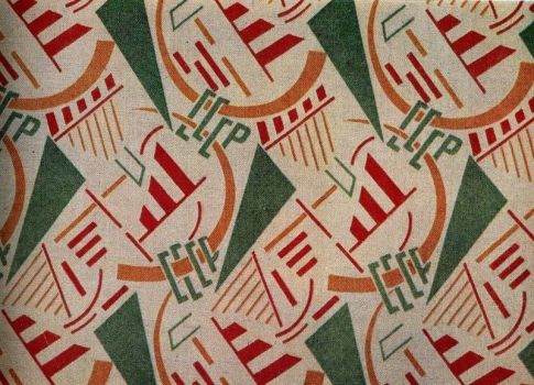 1940s Textile print