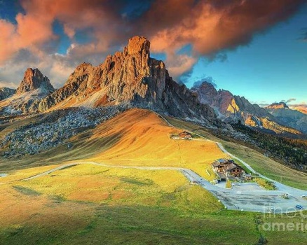 The Italian Alps at Sunrise, North Italy by Thomas Jones