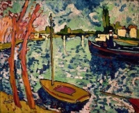 Maurice de Vlaminck - (French, 1876 - 1958) - The Seine at Chatou, 1906.
