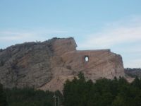 Crazy Horse, carved out of a mountain of granite near Rapid City, S.D.