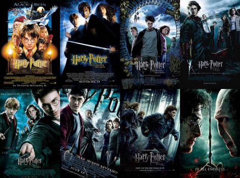 All 8 Harry Potter Movie Posters