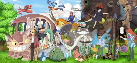 Solve Studio Ghibli jigsaw puzzle online with 300 pieces