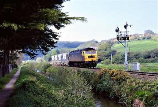 Solve BR Class 47 47 117 at St Blazey. jigsaw puzzle online with 54 pieces