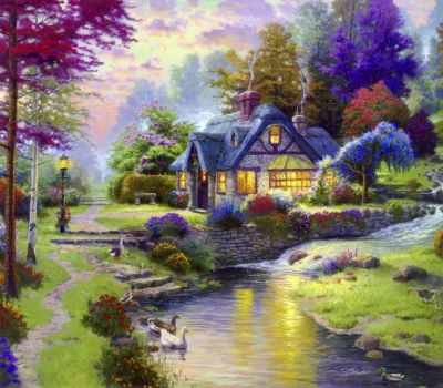 Solve Mountain retreat.... jigsaw puzzle online with 168 pieces