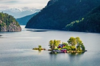 Lovrafjorden in Rogaland, Norway