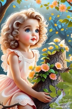 Solve Little girl enjoying Spring jigsaw puzzle online with 176 pieces