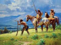 "Dust in the distance" • Painting by Martin Grelle (1954)
