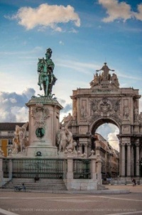 Terreiro do Paço - Cavalo de D. José e o Arco da Rua Augusta - Lisboa, Portugal