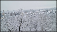 Včera - zasněžený Liberec...  Yesterday - snowy Liberec...