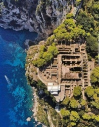 Capri Italy Remains of Villa Jovis Domus Residence Of Emperor Tiberius 27 AD.  7575