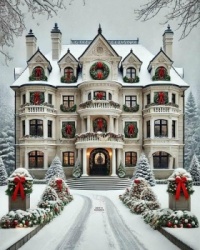 Beautiful home at Christmas