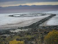 Spiral Jetty. Great Salt Lake, Utah