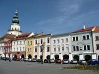 Náměstí v Kroměříží. The square in the town Kroměříž. Czech republic