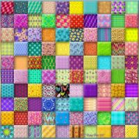 100 3D Mosaic Squares