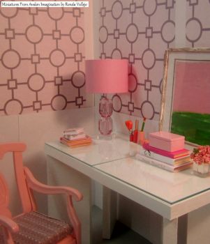 Barbie Sized Pink Office