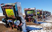 Cadillac Ranch in the Snow