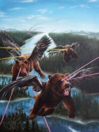 Bears with frickin' wings and lasers 