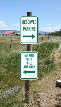 Parking signs