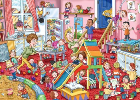 Solve Daycare jigsaw puzzle online with 450 pieces