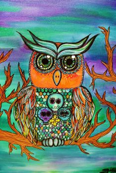 Solve Sugar Owl jigsaw puzzle online with 260 pieces