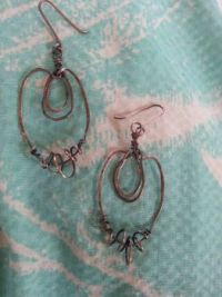 copper earrings