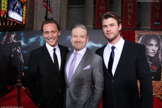 Hiddleston, Branaugh and Hemsworth.