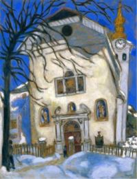 Snow-Covered Church by Marc Chagall