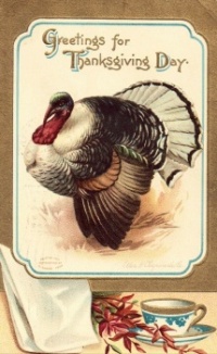 Ellen H. Clapsaddle (1865-1934) - Thanksgiving  Greeting postcard.